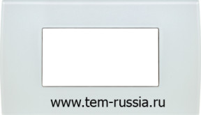 Рамка 4М "PURE" декоративная, GW стекло "белый лёд"