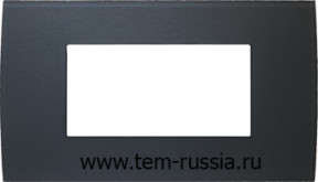 Рамка 4М "PURE" декоративная, GY стекло "серый лёд"